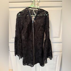 McQ by Alexander McQueen Black Lace Dress